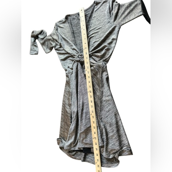 GUESS Women's Gray Metallic Long Sleeve Mini Dress Size‎ S - Picture 9 of 12